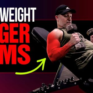 5 BEST Exercises To Build Bigger Arms Without Heavy Weights (DO THESE!)