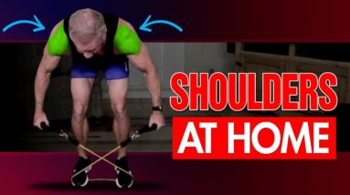 At Home Resistance Band Shoulder Workout (For Beginners!)