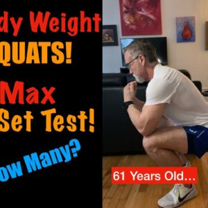 Body Weight Squats! Max Single Set Effort. (200 Total)
