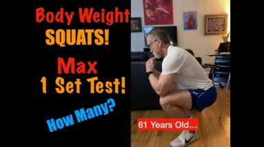 Body Weight Squats! Max Single Set Effort. (200 Total)