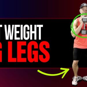 Build Bigger Legs With Light Weights (HOME WORKOUT!)