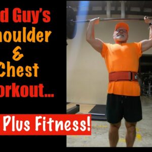 Shoulder Chest Workout! Overhead Press, Dumbbells and Push Ups! (GREAT WORKOUT!)