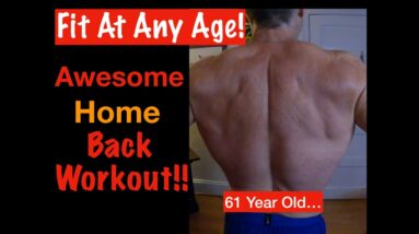 Home Back Workout for Older Guys! Resistance Band and Pull Up Back Workout at home!