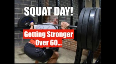 Over 60 Fitness! Old Guy Squat Workout | Squatting Over 60 for Strength!