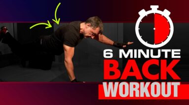 6 MINUTE 60 Year Old At Home Back Workout!
