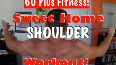 Home Shoulder Workout! | Resistance Bands and Dumbbells!