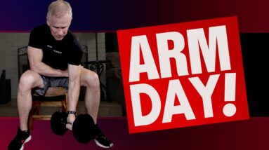 How I Work My Arms At 59 (AT HOME Arm Workout!)