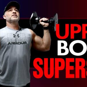 At Home MUSCLE BUILDING Superset For Upper Body (Intense Workout!)