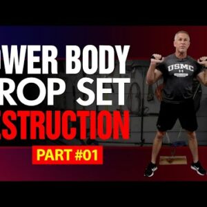 Lower Body Workout For Men Over 50 - Part 1 (DROP SET DESTRUCTION!)