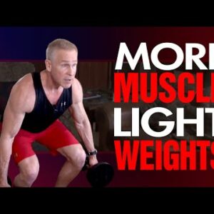 How To Build Muscle With Light Weights (TRY THIS TECHNIQUE!)