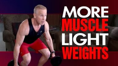 How To Build Muscle With Light Weights (TRY THIS TECHNIQUE!)