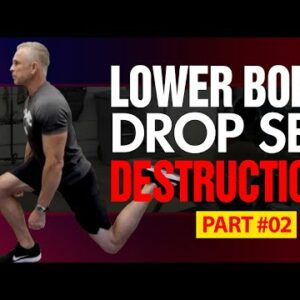 Lower Body Workout For Men Over 50 - Part 2 (DROP SET DESTRUCTION!)