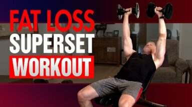 Dumbbell Fat Loss Superset Workout For Men Over 50 (Follow Along!)