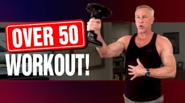 Dumbbell Unilateral Workout For Men Over 50 (FULL BODY WORKOUT!)
