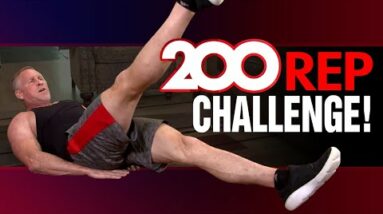 200 Rep Bodyweight Transformation Workout (NO EQUIPMENT NEEDED!)
